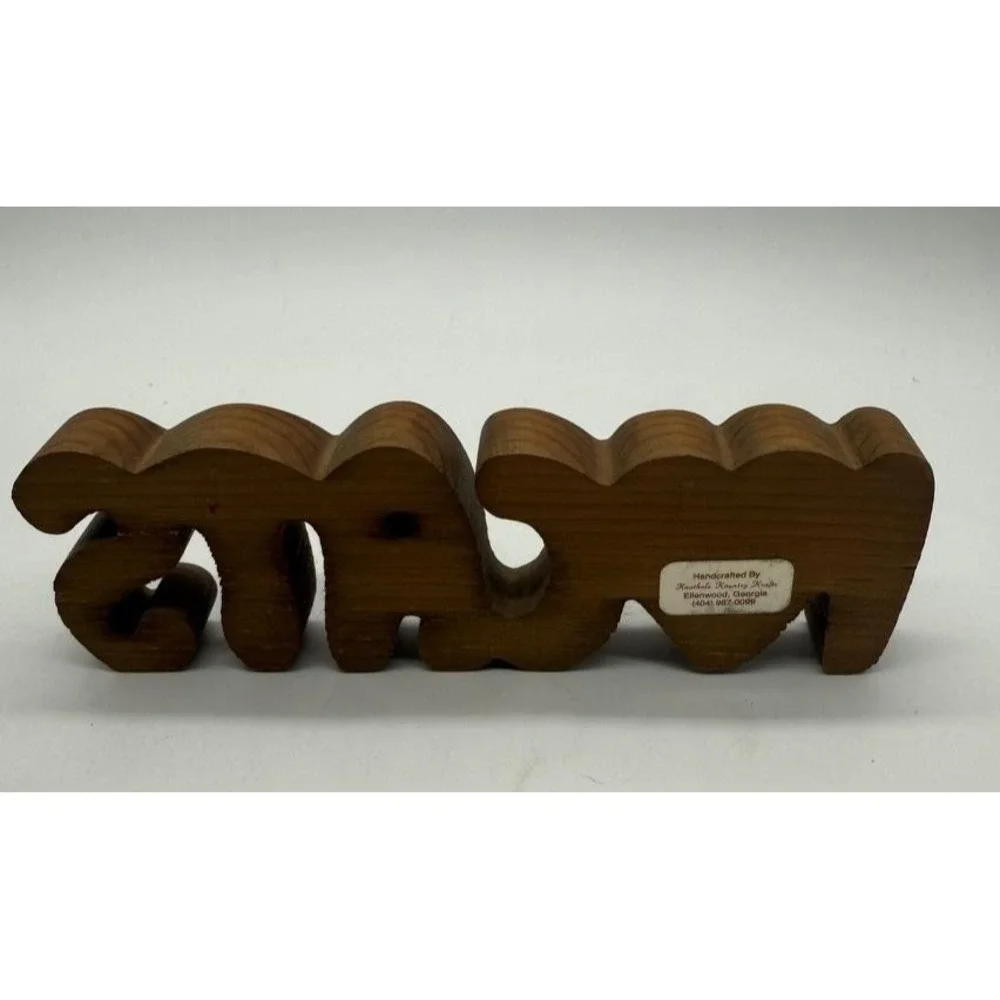 Vintage I Love‎ Cats Wood Sign Kountry Krafts Cat Lover Decor 9